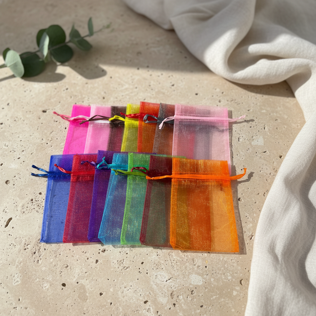 Organzasäckchen in verschiedenen Farben 10 x 15 cm